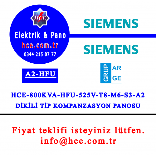 HCE-800KVA-HFU-525V-T8-M6-S3-A2 Dikili tip modüler pano HCE-800KVA-HFU-525V-T8-M6-S3-A2 Dikili tip modüler pano