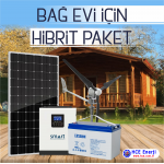 Hibrit Paket – 1650 Watt Solar ve 1000 Watt Rüzgar Türbini