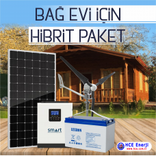 Hibrit Paket – 300 Watt Solar ve 500 Watt Rüzgar Türbini
