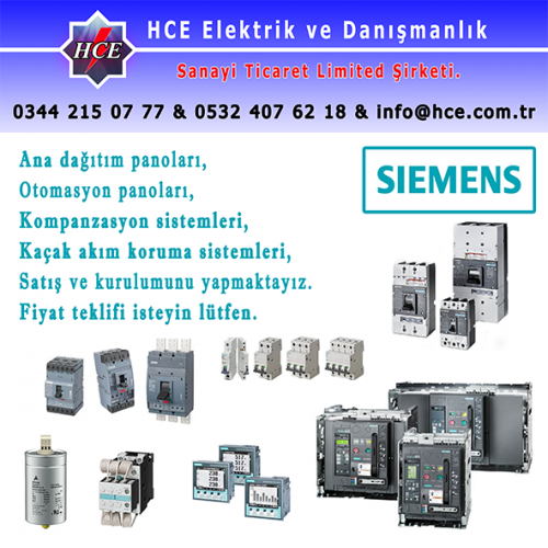 Siemens marka elektrik malzemeleri satışı