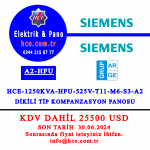 HCE-1250KVA-HFU-525V-T11-M6-S3-A2 Dikili tip modüler pano