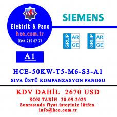 HCE-50KW-T5-M6-S3-A1-Sıva üstü pano