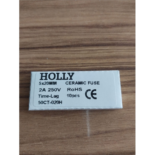 Hollyfuse 2A 250V Time-Tag seramik sigorta
